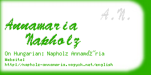 annamaria napholz business card